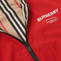 Veste à capuche réversible avec rayures iconiques - Bright Red