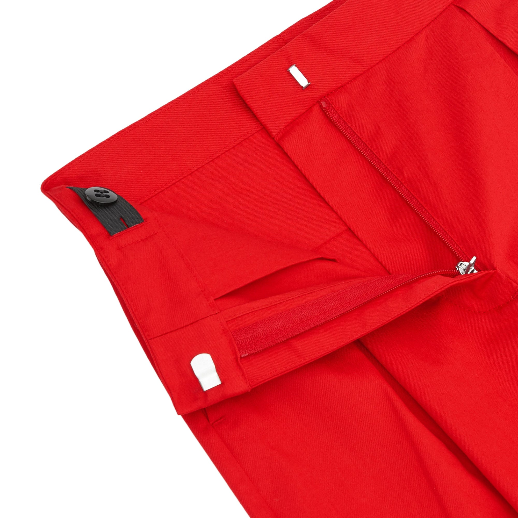 Pantalon fuselé en sergé de coton - Bright Red