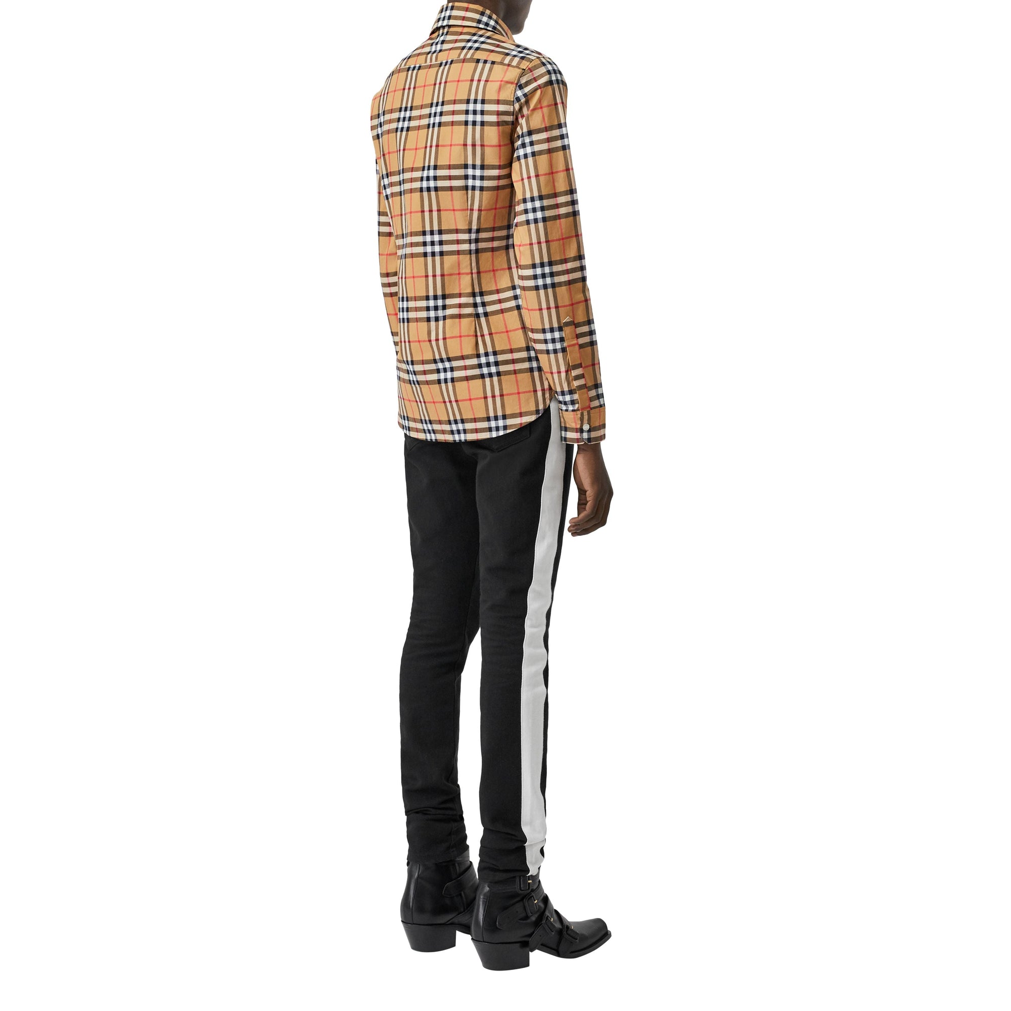 Chemise oversize à motif Vintage check - Antique Yellow Check