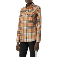 Chemise oversize à motif Vintage check - Antique Yellow Check