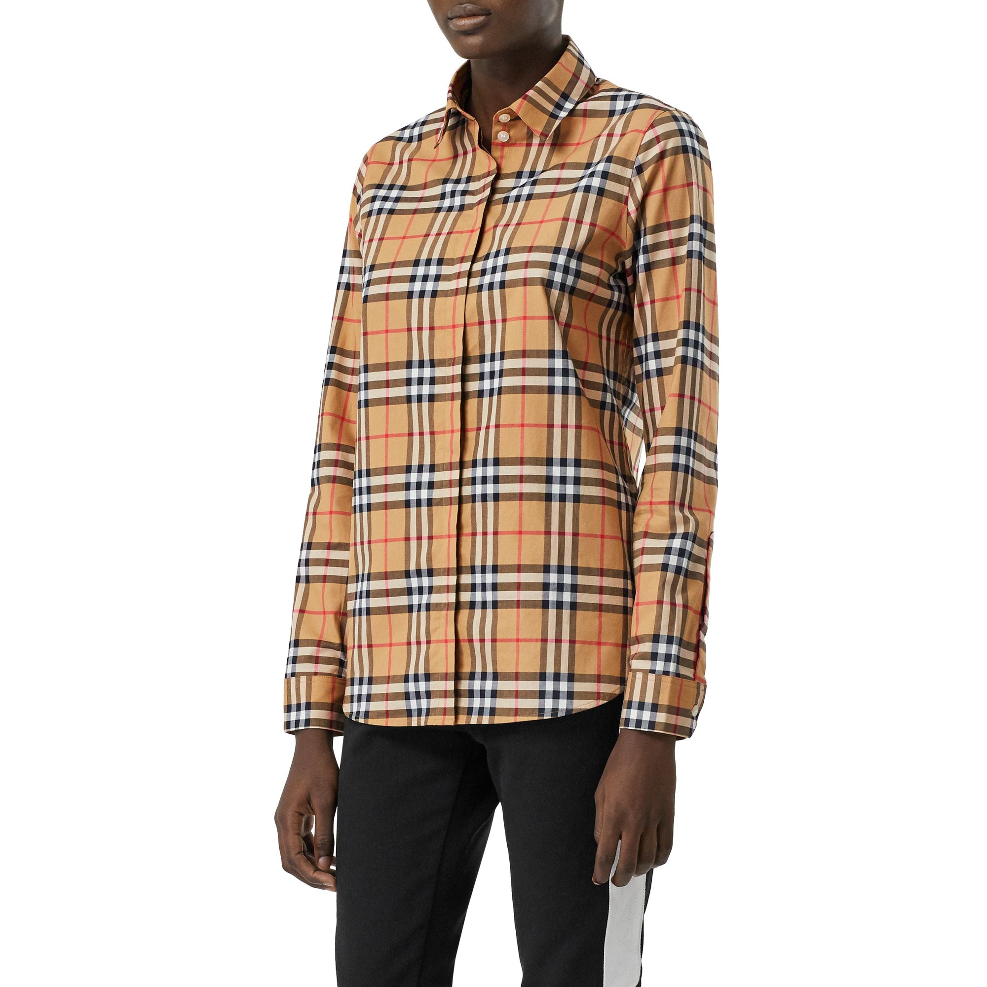 Chemise oversize à motif Vintage check - Antique Yellow Check