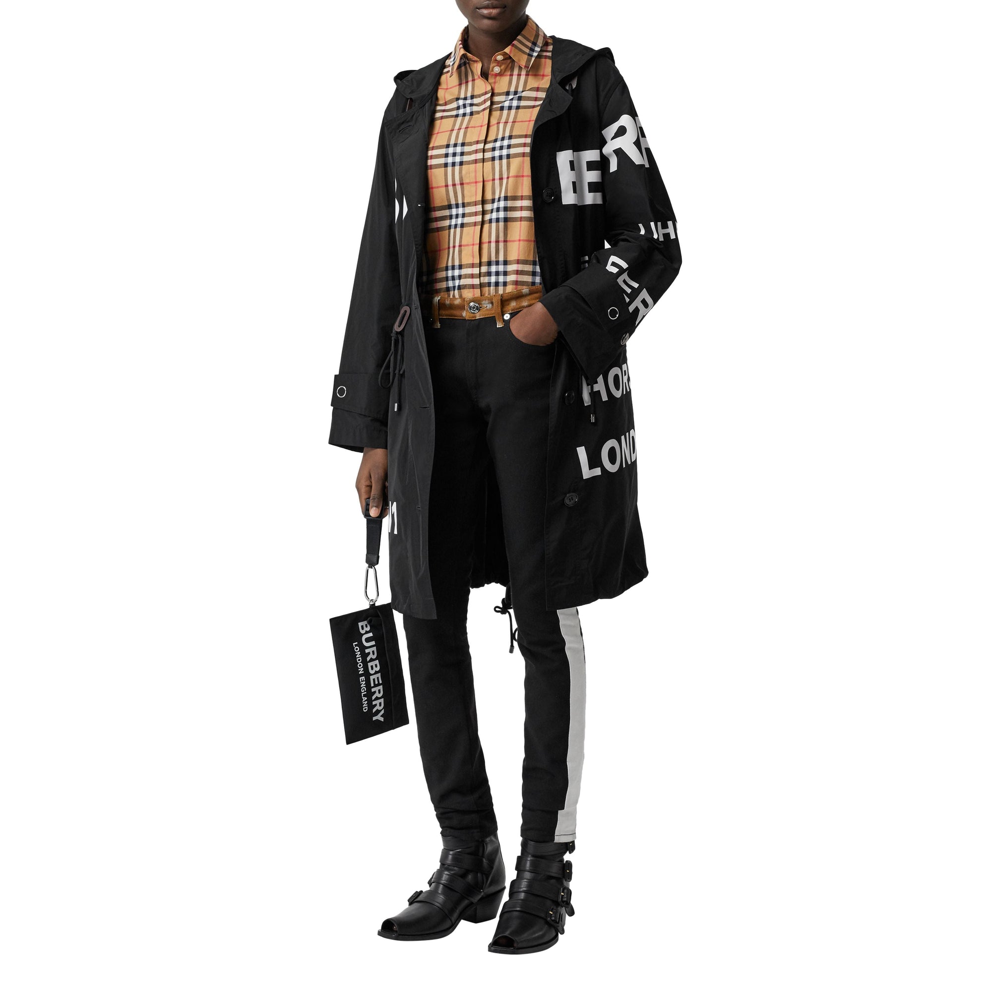 Chemise oversize à motif Vintage check - Antique Yellow Check