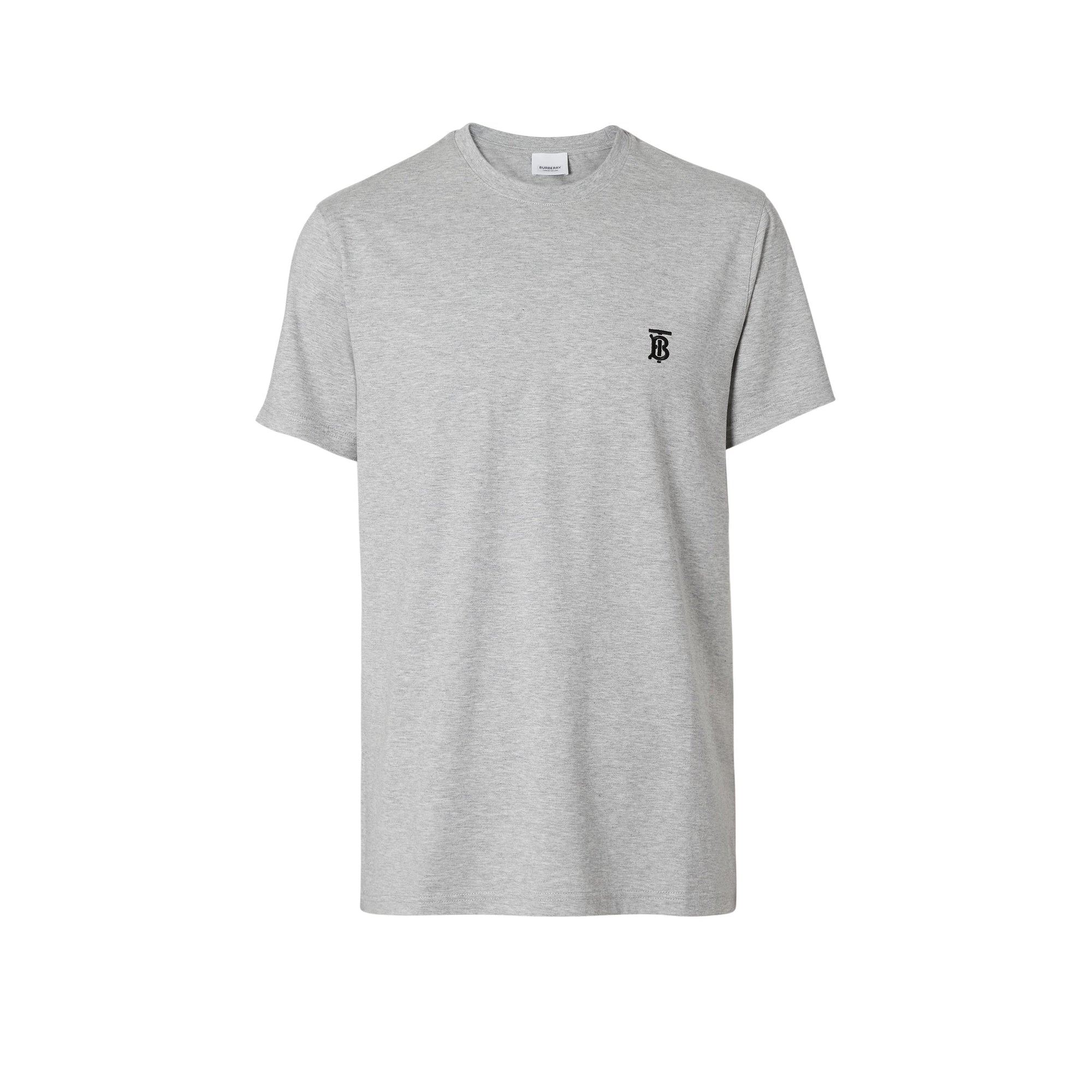 T-shirt classique monogramme - Pale Grey Melange