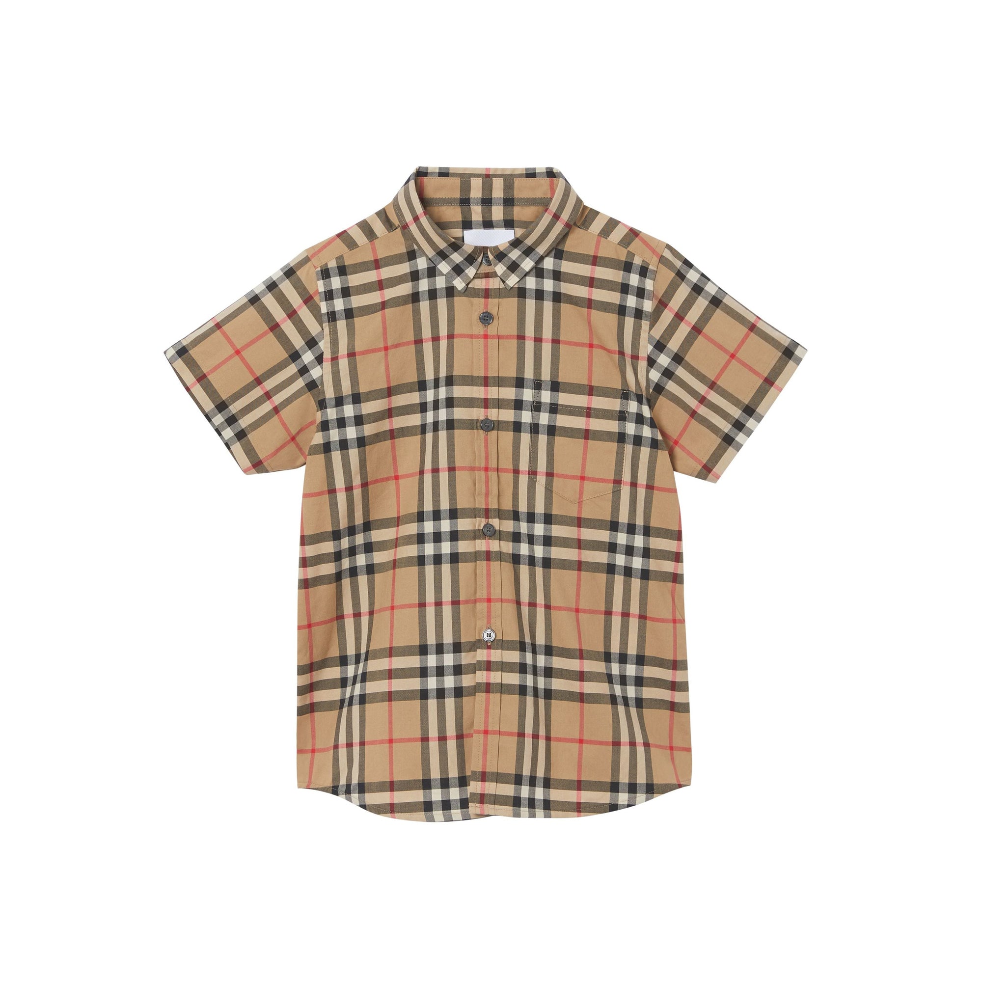Chemise à manches courtes en coton Vintage Check - Archive Beige