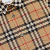 Chemise à manches courtes en coton Vintage Check - Archive Beige