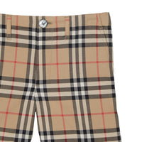 Short ajusté à motif Vintage check - Archive Beige Check