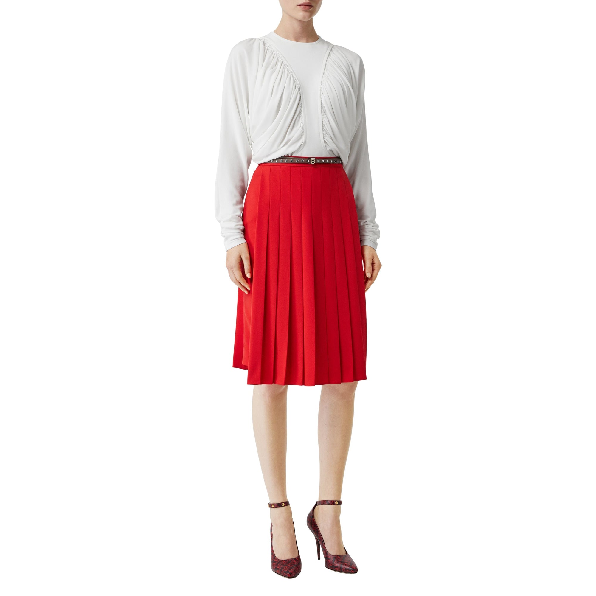 Haut oversize à manches longues en jersey - White