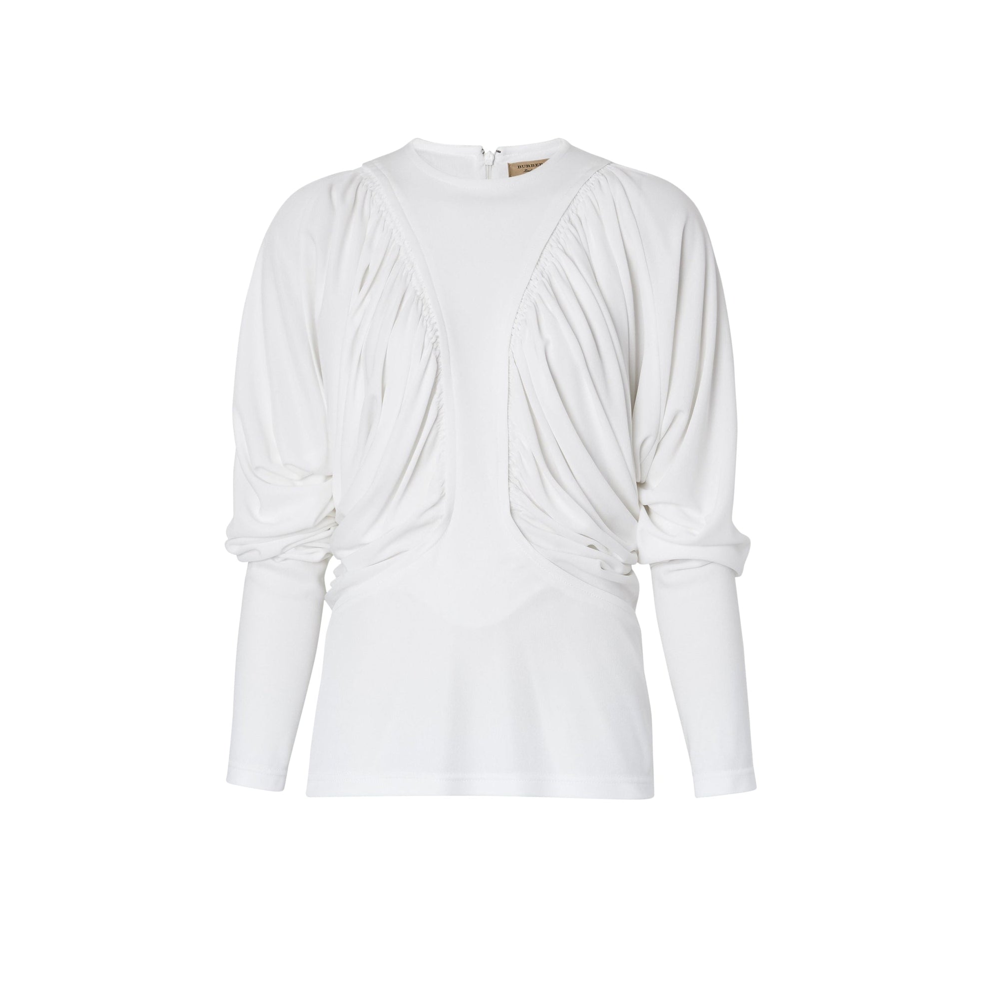 Haut oversize à manches longues en jersey - White
