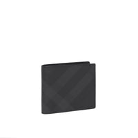 Portefeuille international à deux volets en cuir - Dark Charcoal