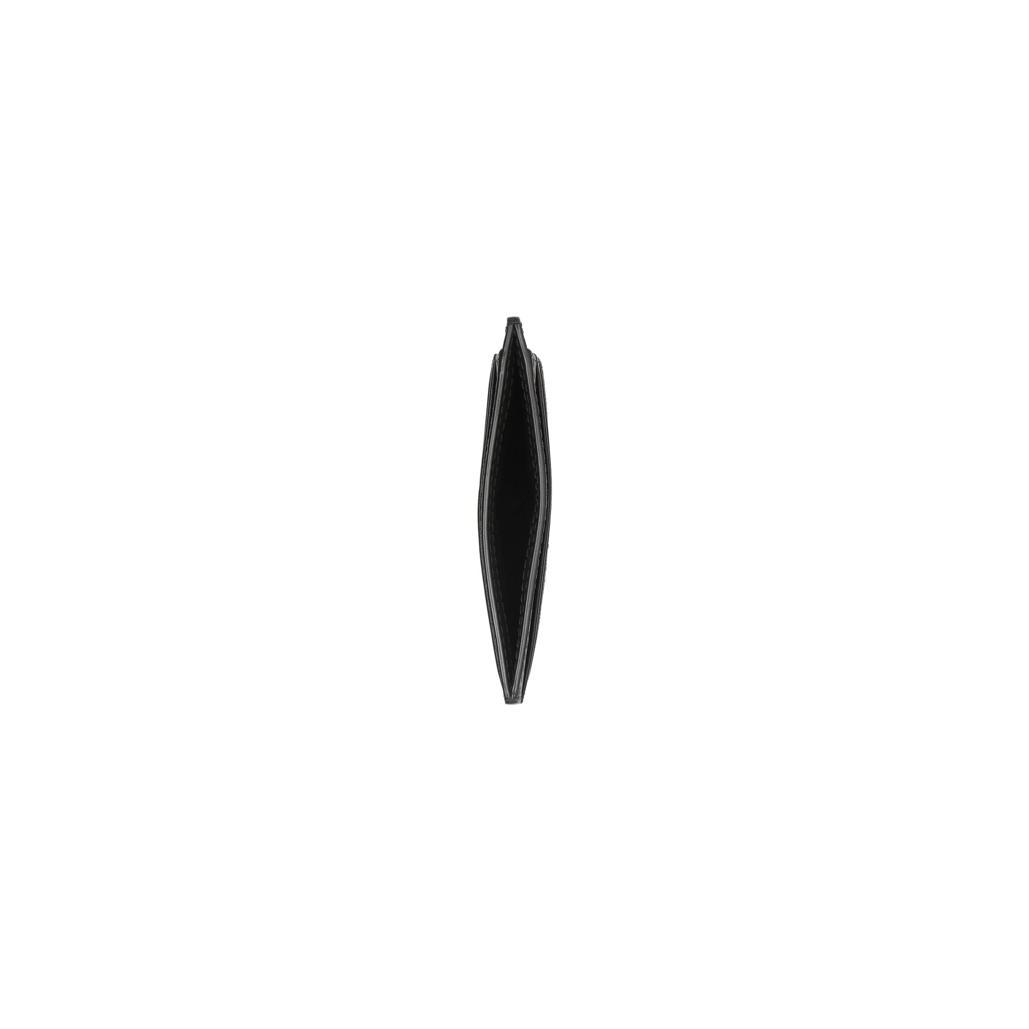Porte-cartes London Check et cuir - Dark Charcoal