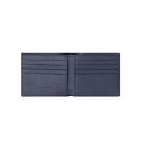 Portefeuille à rabat multidevise en cuir grainé - Regency Blue