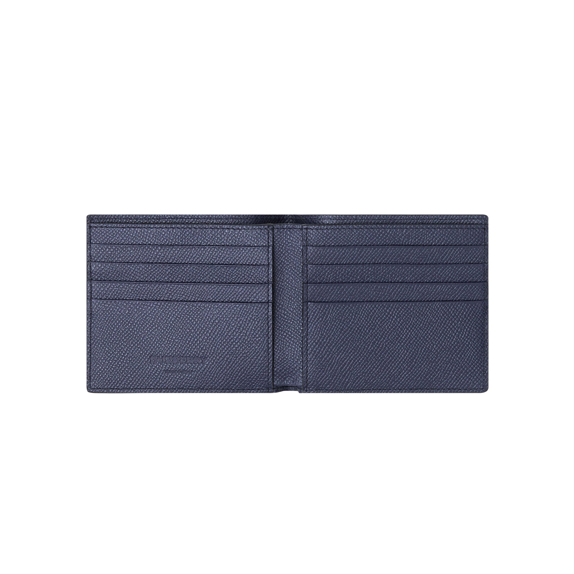 Portefeuille à rabat multidevise en cuir grainé - Regency Blue
