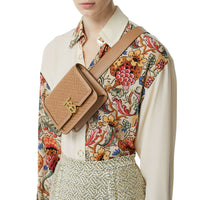 Sac ceinture TB en cuir d'agneau Monogram matelassé - Honey
