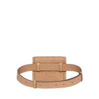 Sac ceinture TB en cuir d'agneau Monogram matelassé - Honey