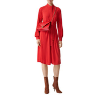 Petit clutch enveloppe TB en cuir - Bright Red