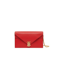 Petit clutch enveloppe TB en cuir - Bright Red