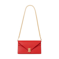 Petit clutch enveloppe TB en cuir - Bright Red