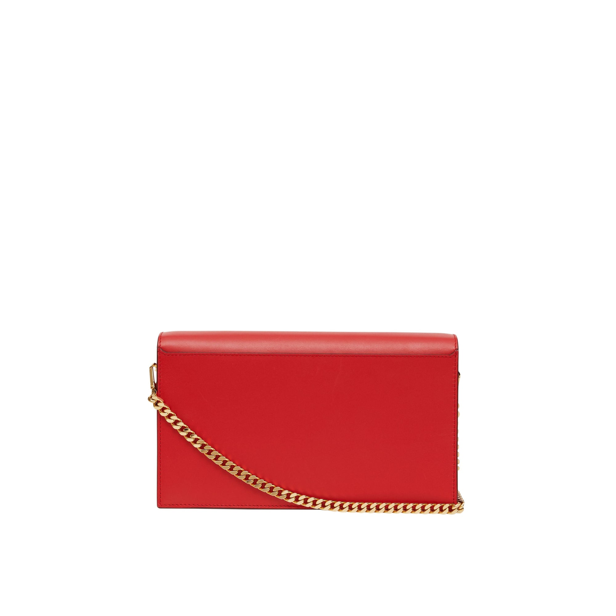Petit clutch enveloppe TB en cuir - Bright Red