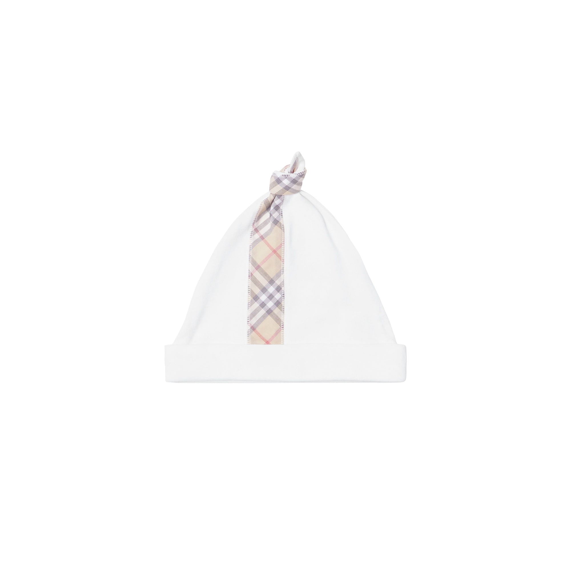 Coffret cadeau trois pièces en coton Check pour bébé - White