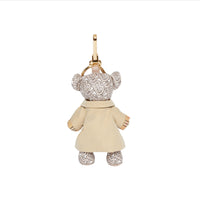 Bijou porte-clés Thomas Bear en cuir - Beige