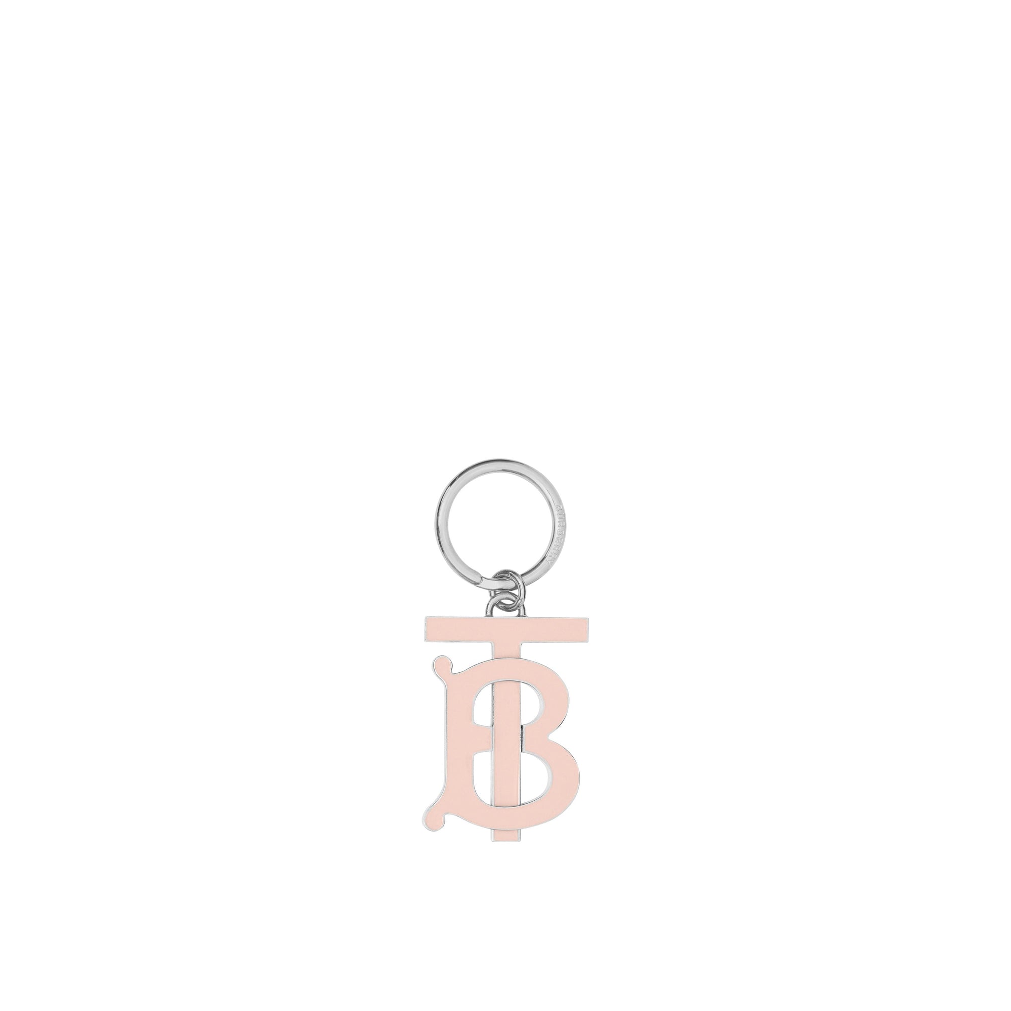 Porte-clés plaqué palladium Monogram - Rose Beige