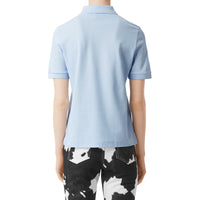 Polo en piqué de coton Monogram - Pale Blue