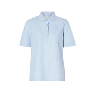 Polo en piqué de coton Monogram - Pale Blue