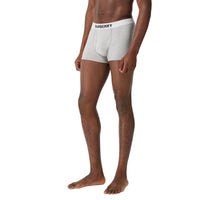 Boxer en coton stretch à logo - Pale Grey Melange