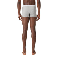 Boxer en coton stretch à logo - Pale Grey Melange