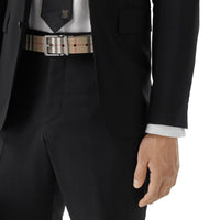 Ceinture réversible en toile - Archive Beige