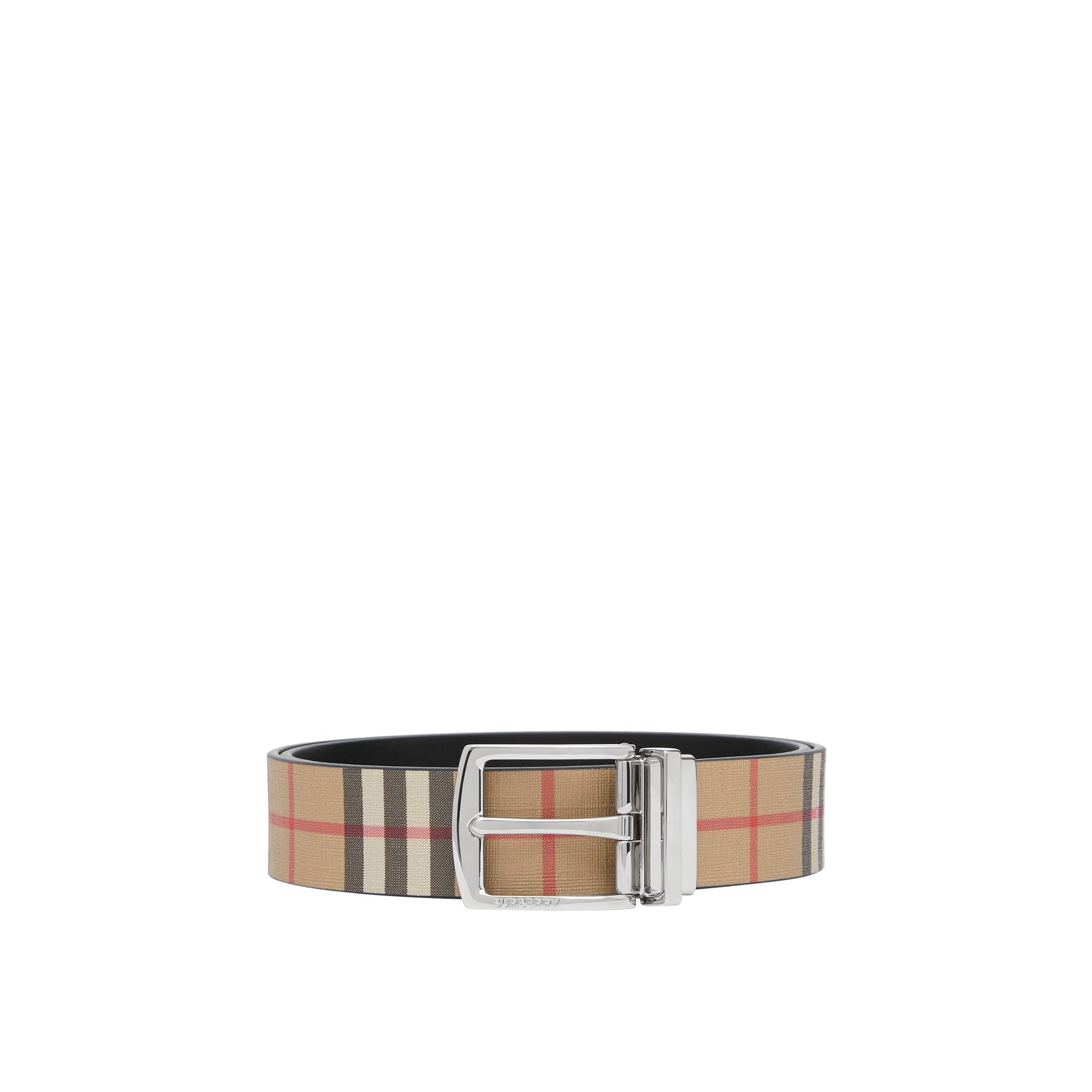 Ceinture réversible en toile - Archive Beige