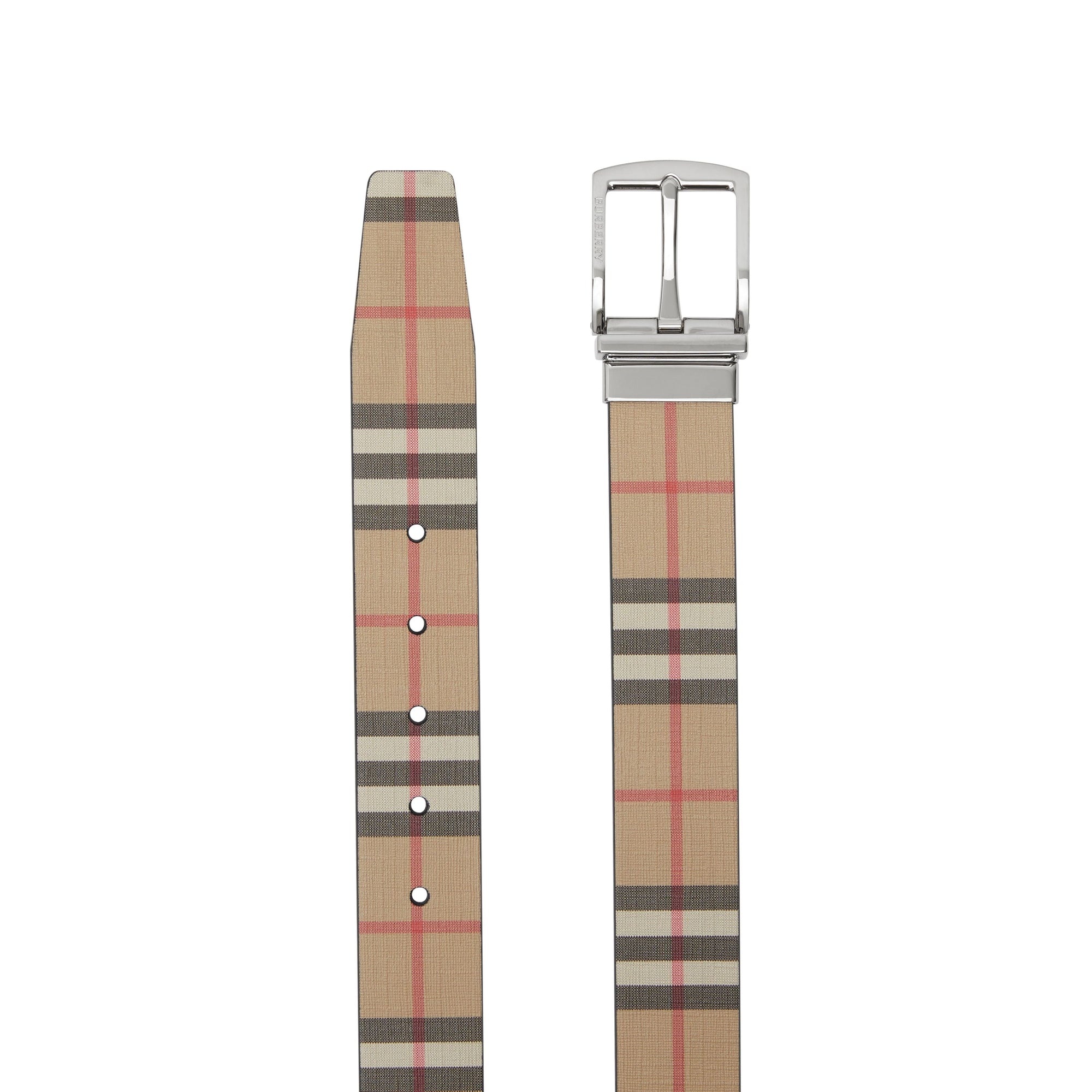 Ceinture réversible en toile - Archive Beige