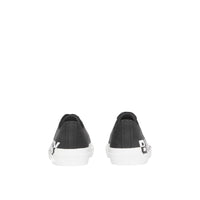 Sneakers bicolore à logo - Black & Optic White