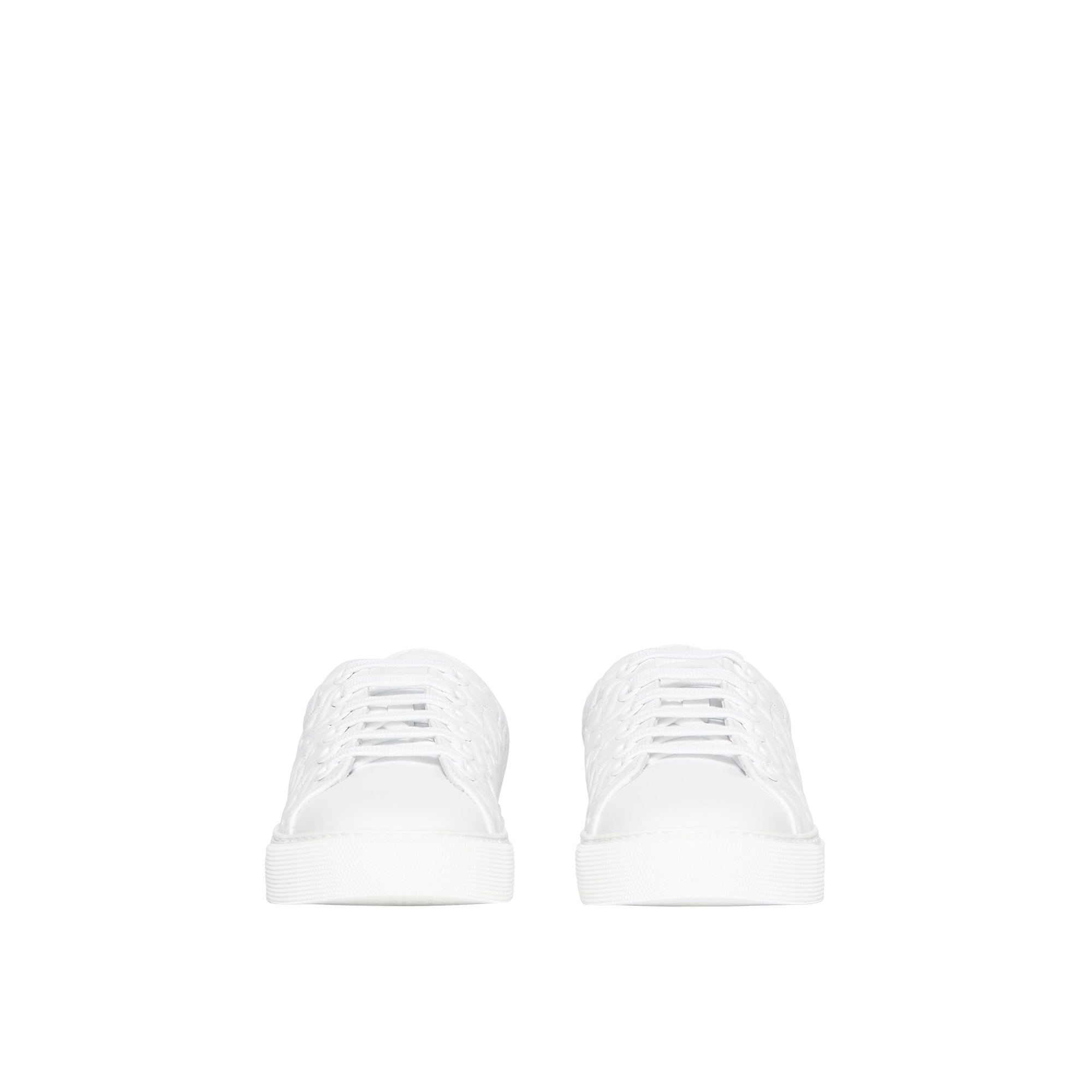 Sneakers en cuir Monogram - Optic White