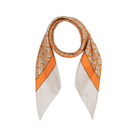 Carré de soie Monogram - Bright Orange