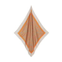 Carré de soie Monogram - Bright Orange