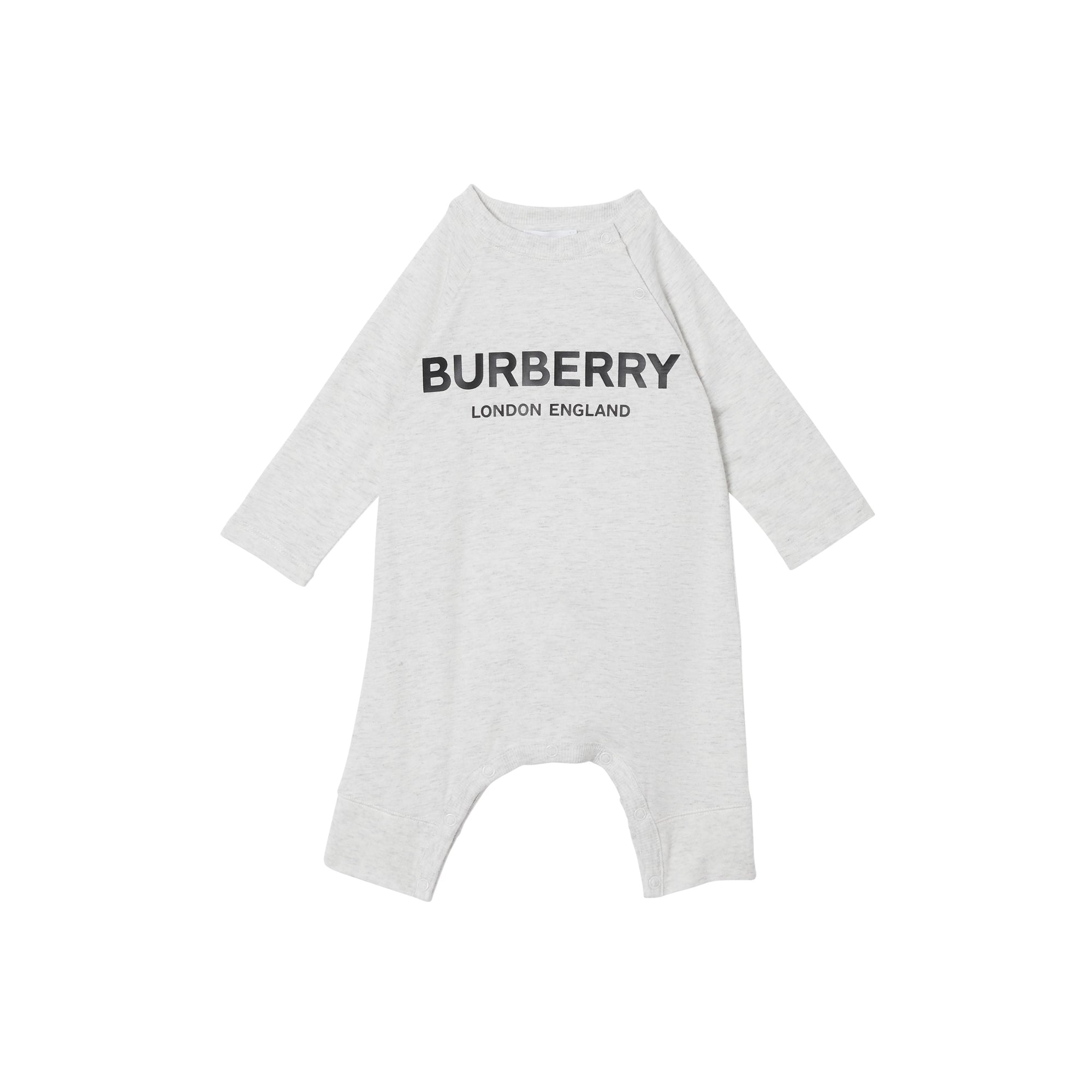 Coffret cadeau trois pièces en coton à logo pour bébé - White Melange