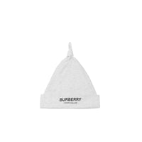 Coffret cadeau trois pièces en coton à logo pour bébé - White Melange