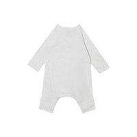 Coffret cadeau trois pièces en coton à logo pour bébé - White Melange