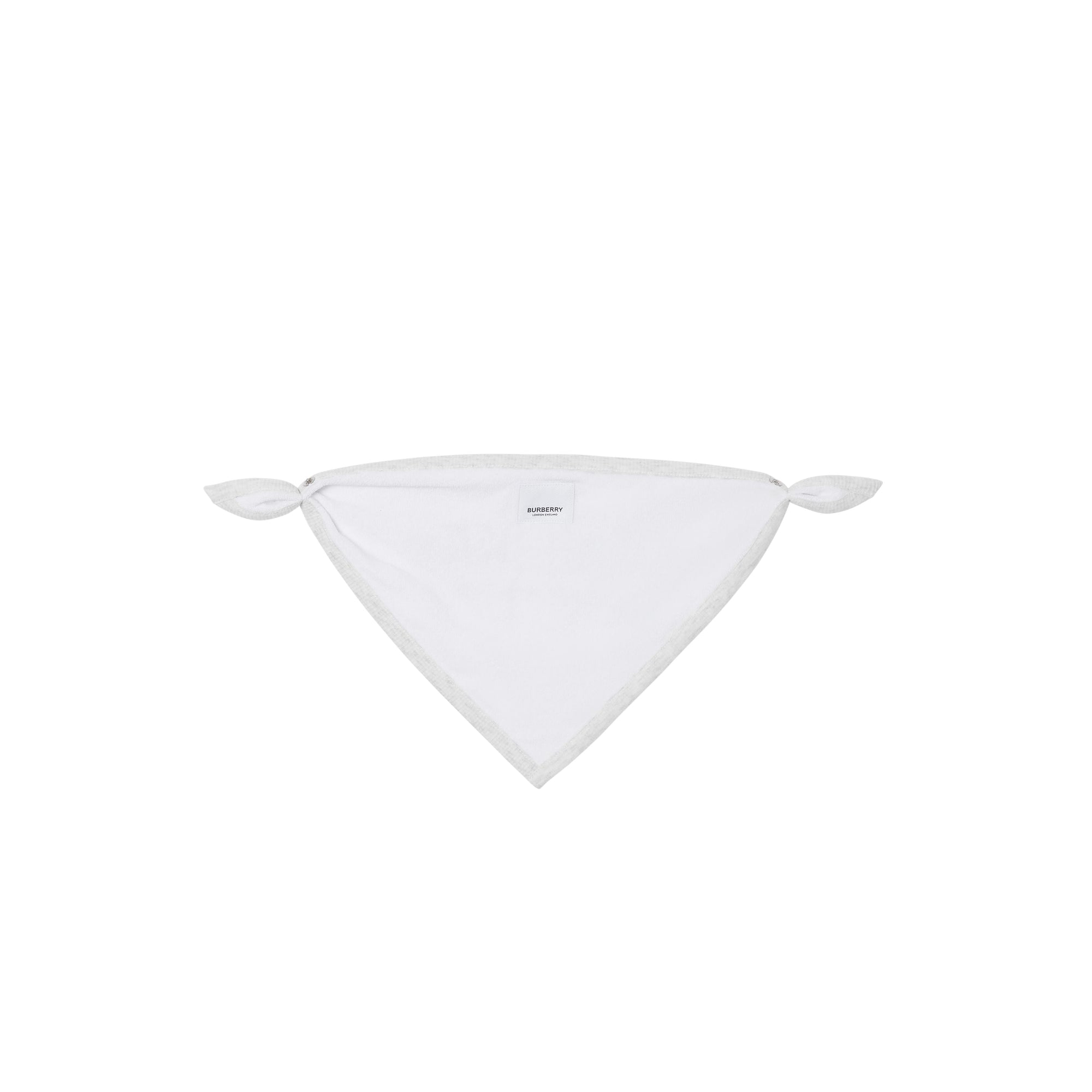 Coffret cadeau trois pièces en coton à logo pour bébé - White Melange