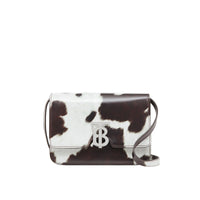 Petit sac TB en cuir à imprimé vache - Mahogany
