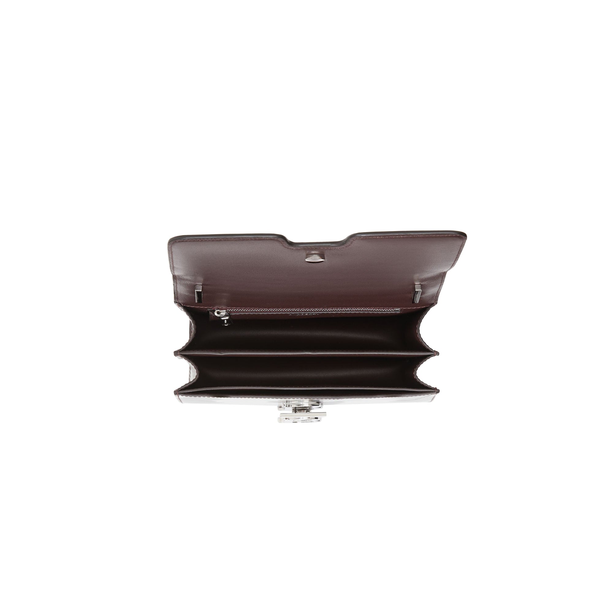 Petit sac TB en cuir à imprimé vache - Mahogany