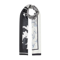 Foulard en soie à imprimés et Monogram - Flint