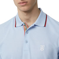 Polo à rayures iconique - Pale Blue