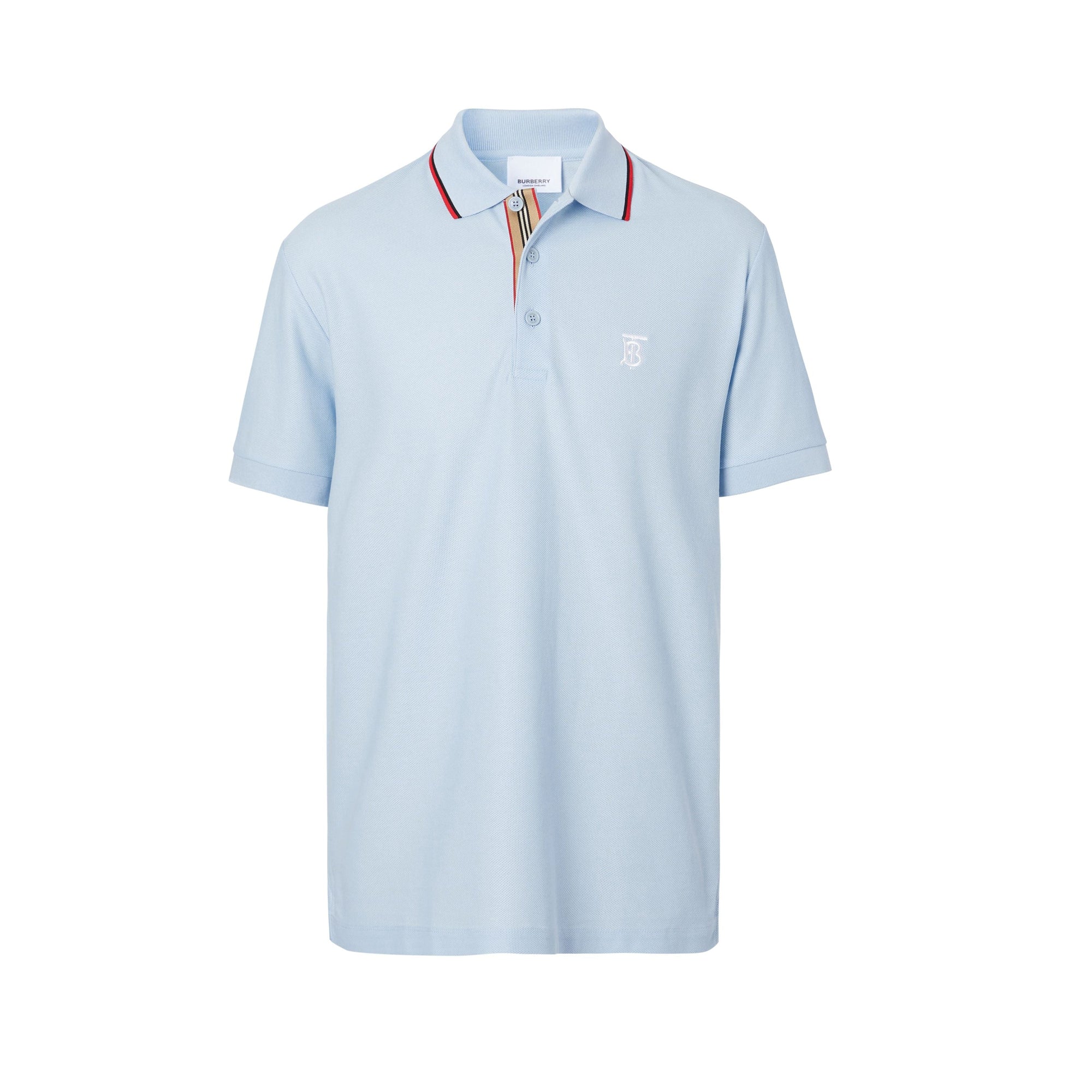 Polo à rayures iconique - Pale Blue