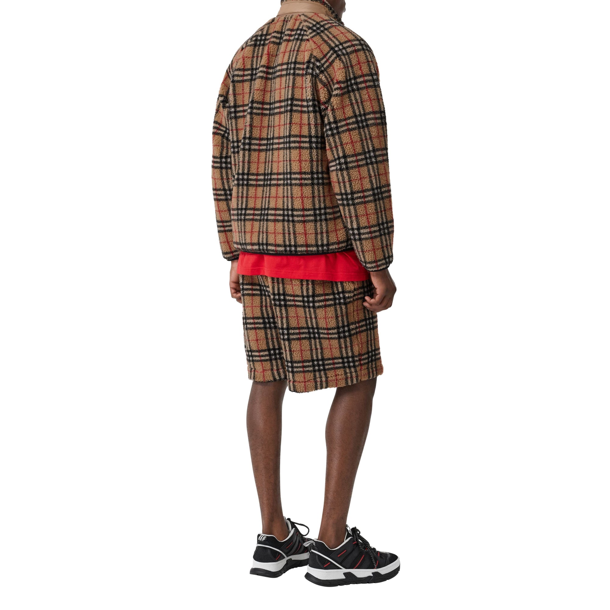 Veste à col entonnoir à motif Vintage check - Archive Beige Check