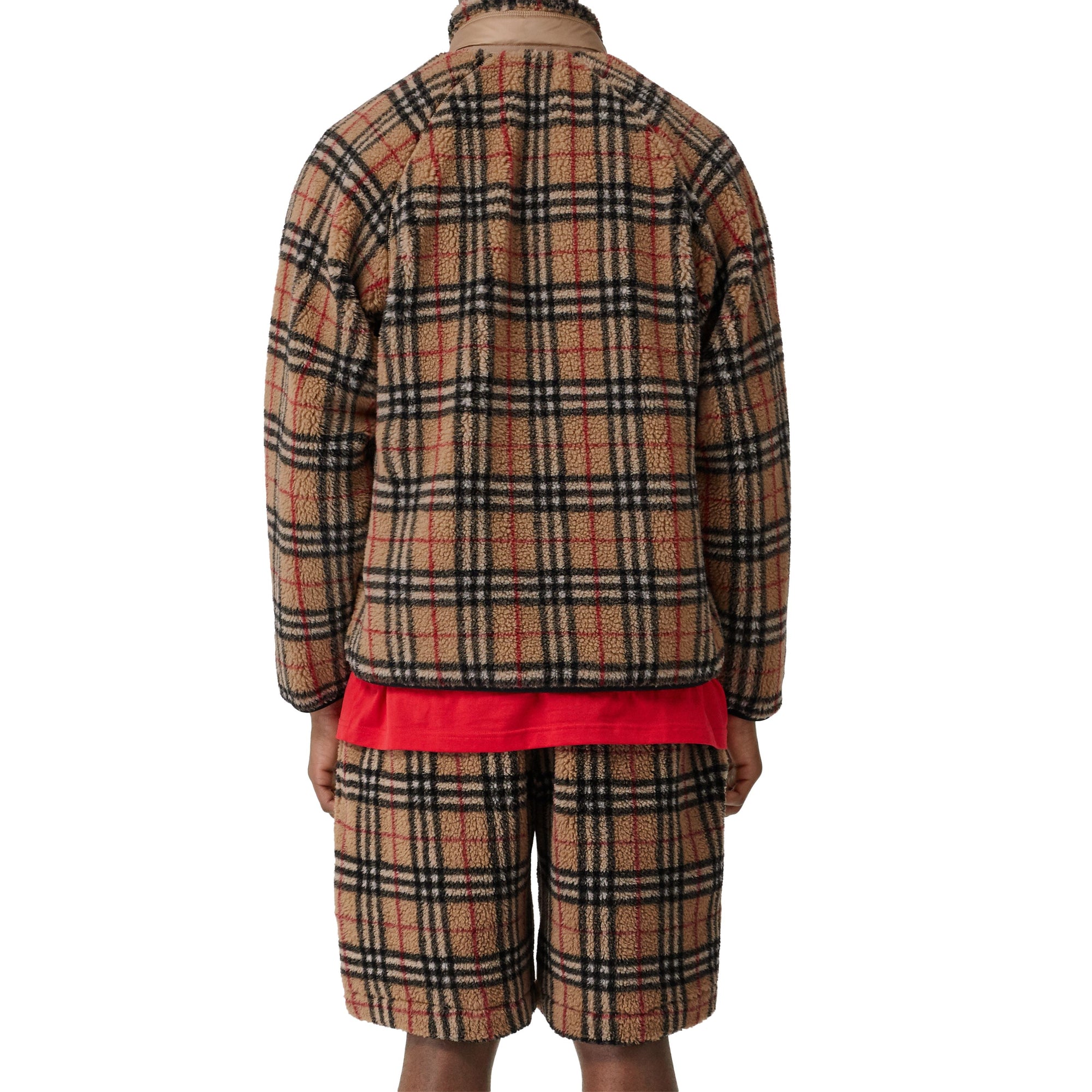 Veste à col entonnoir à motif Vintage check - Archive Beige Check