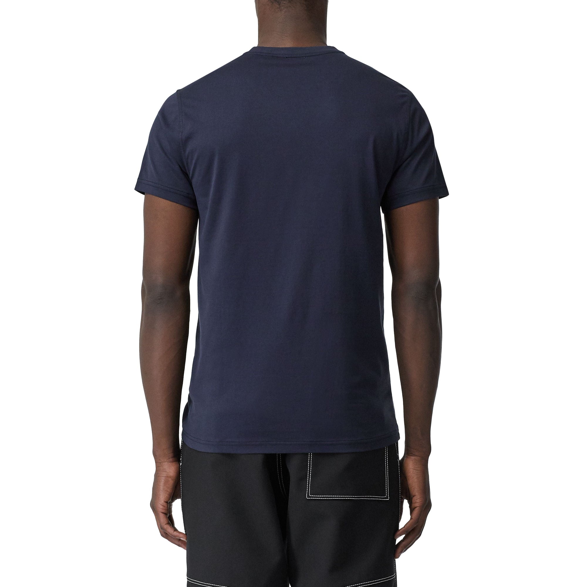 T-shirt Monogram à col en V - Navy