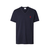 T-shirt Monogram à col en V - Navy