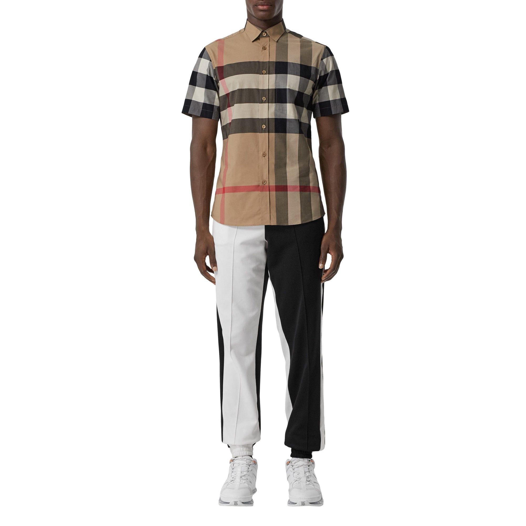 Chemise sans manches à motif check - Archive Beige Check